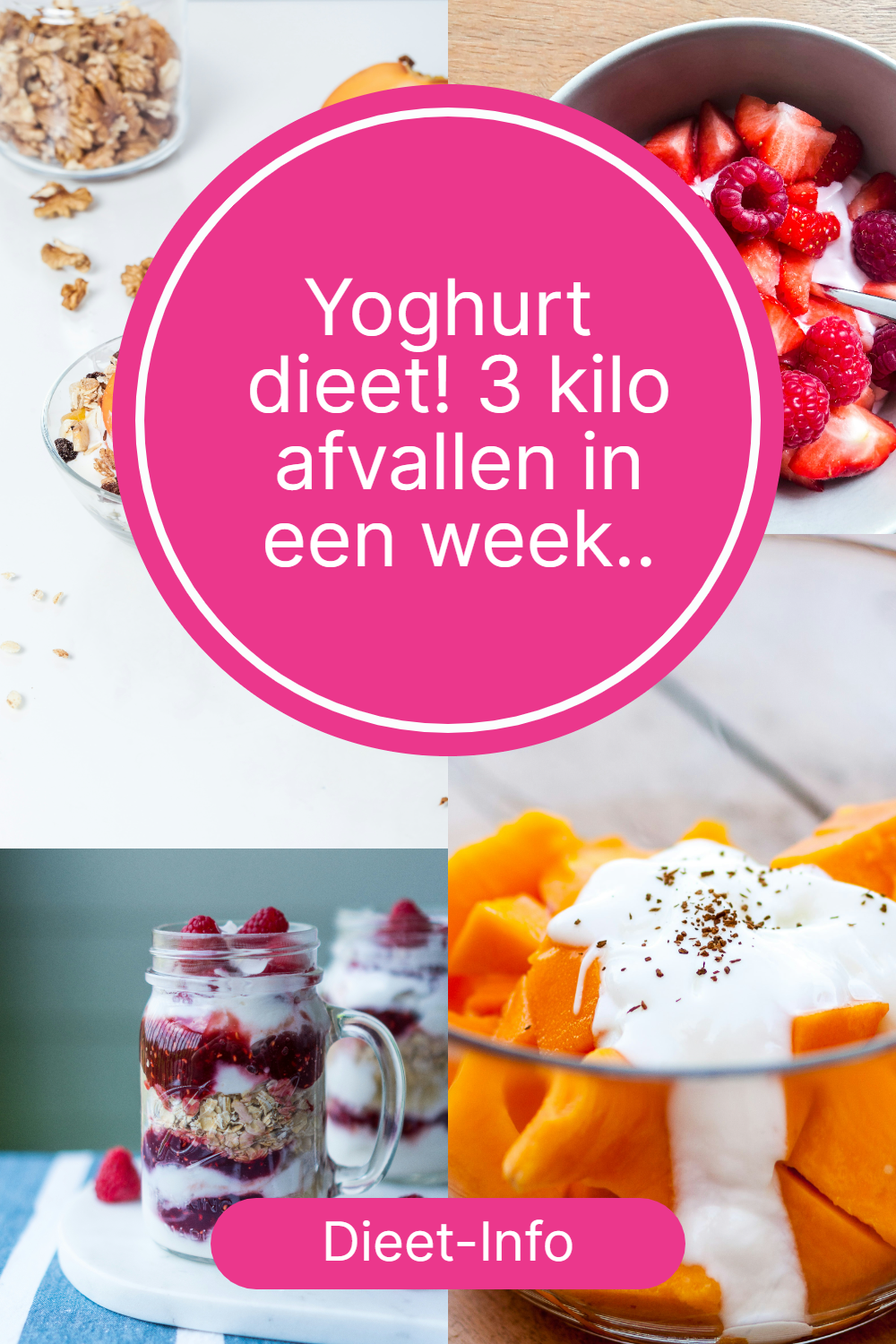 yoghurt dieet 3 kilo afvallen